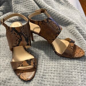 Jessica Simpson Brown Snakeskin Heels